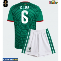 Mexiko Erik Lira #6 Heimtrikotsatz Kinder WM 2026 Kurzarm (+ Kurze Hosen)